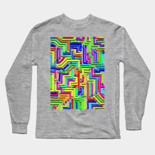 Colorful Circuit Board 1 Long Sleeve T-Shirt